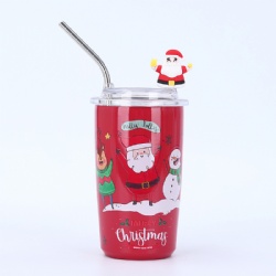 450ml Christmas Straw Cup