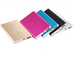 Xiaomi style 5000mAh power bank Aluminum material super slim full capacity